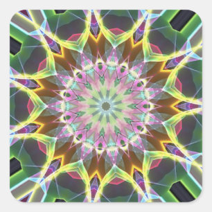 Adesivo Quadrado Explosão de cor