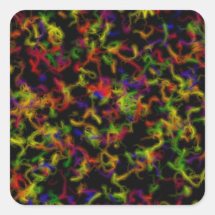 Adesivo Quadrado Explosão de cor