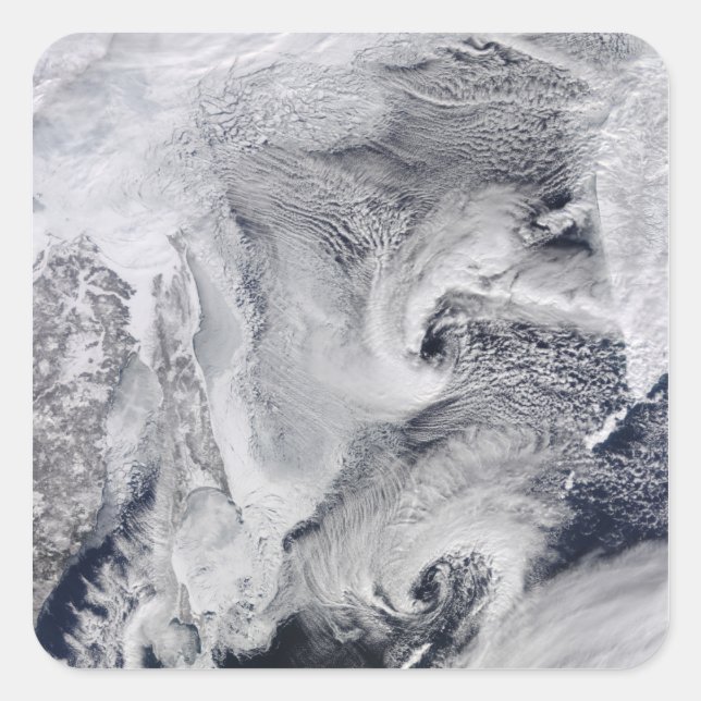 Adesivo Quadrado Extremo Leste da Rússia (Frente)