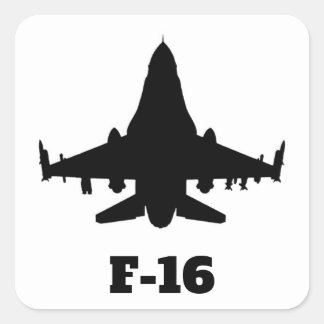 Adesivo Quadrado F-16 por Airogue