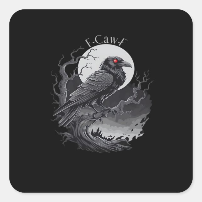 Adesivo Quadrado F-Caw-F Classic Minimal Clean (Frente)