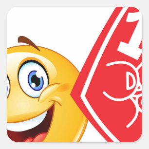 Adesivo Quadrado fã de esportes emoji