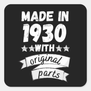 Adesivo Quadrado fabricado em 1930 com peças originais,