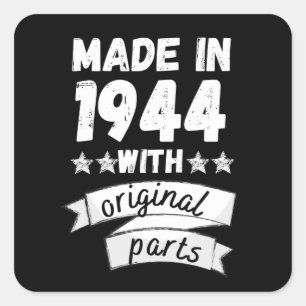 Adesivo Quadrado fabricado em 1944 com peças originais,