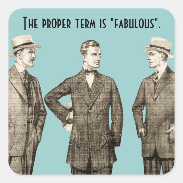 Adesivo Quadrado Fabuloso (Frente)