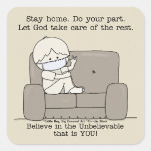 Adesivo Quadrado Faça a sua parte