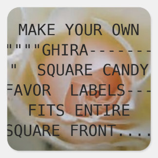 ADESIVO QUADRADO FAÇA SUA PRÓPRIA GHIRA — CANDY SQUARE LABELS
