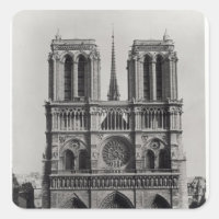 Facade of Notre-Dame, Paris, final do século XIX
