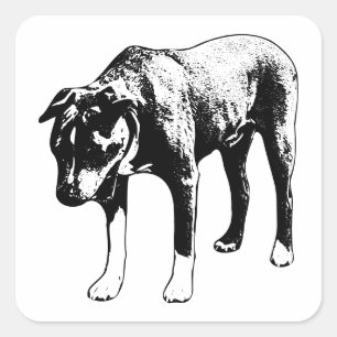 Adesivo Quadrado Face a Face - Grande Trabalho em Linhagem