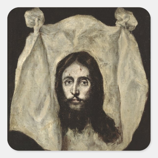 Adesivo Quadrado Face do Cristo (Frente)