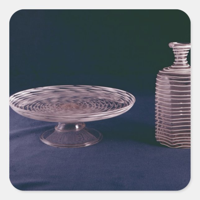 Adesivo Quadrado Facon de Venise latticinio tazza (Frente)