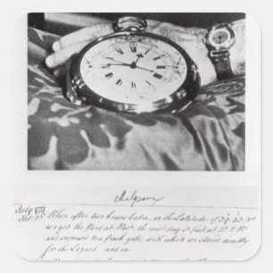 Adesivo Quadrado Facsimile of Pocket Chronómetro