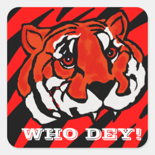 ADESIVO QUADRADO FAIXAS LARANJAS E PRETAS