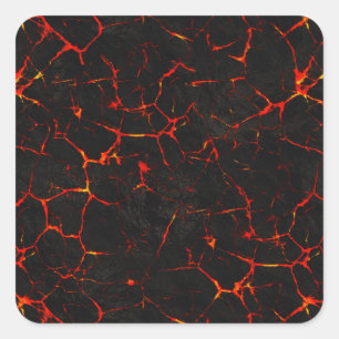 Adesivo Quadrado Falln Hot Lava