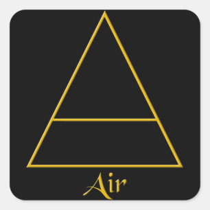 Adesivo Quadrado Falln Pagan Air Element Symbol