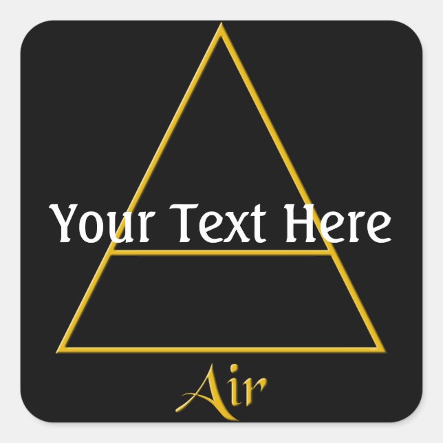 Adesivo Quadrado Falln Pagan Air Element Symbol (Frente)