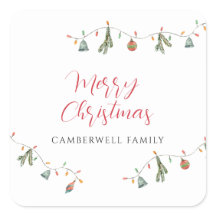 Família Boho de Natal Botânico