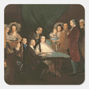 Adesivo Quadrado Família do Infante Don Luis de Borbon