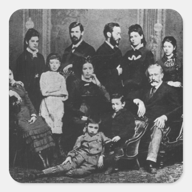Adesivo Quadrado Família Freud, c.1876 (Frente)