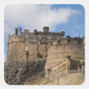 Adesivo Quadrado Famoso e belo gigante Castelo de Edimburgo em