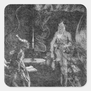 Adesivo Quadrado Fantasma de Marley