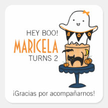 Fantasma no Bolo de Halloween