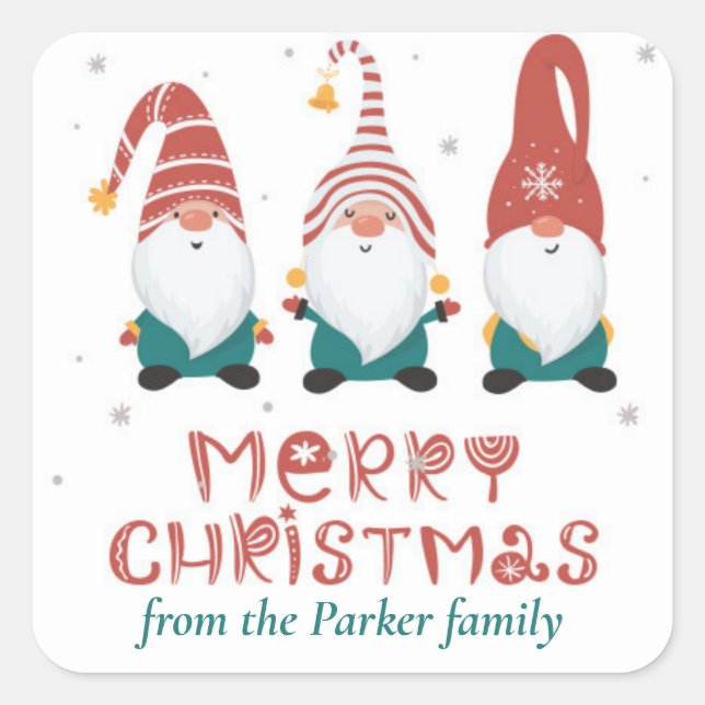 Adesivo Quadrado Fantasmas engraçados (Frente)