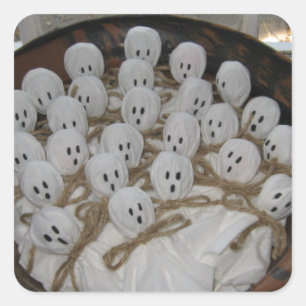 Adesivo Quadrado Fantasmas Lollipop