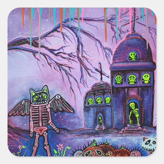 Adesivo Quadrado Fantasmo (Frente)