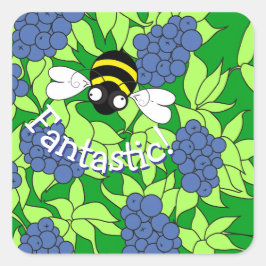Adesivo Quadrado Fantastic Bee Sticker