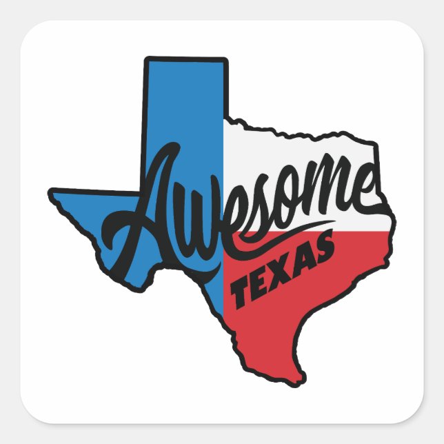 Adesivo Quadrado Fantástico Texas (Frente)