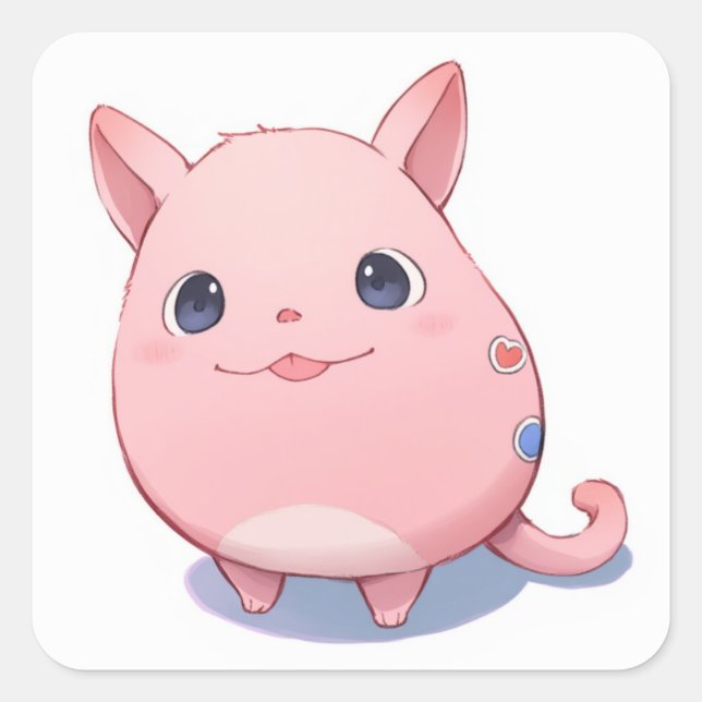 Adesivo Quadrado Fantasy Anime Sticker (Frente)