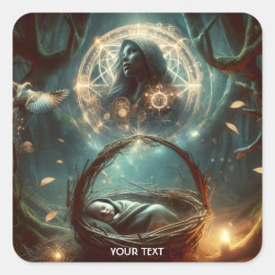 Adesivo Quadrado Fantasy Custa Noite da Mãe