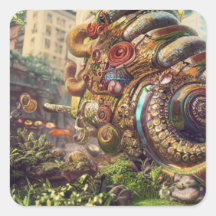 Fantasy Snail Art Desviante Art Snail Shell Sticke