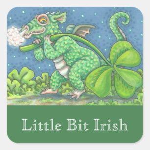 Adesivo Quadrado FANTASY STICKER Sheet IRISH BABY DRAGON