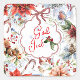 Adesivo Quadrado Färglös julfoto-dekorativ fyllning kudde