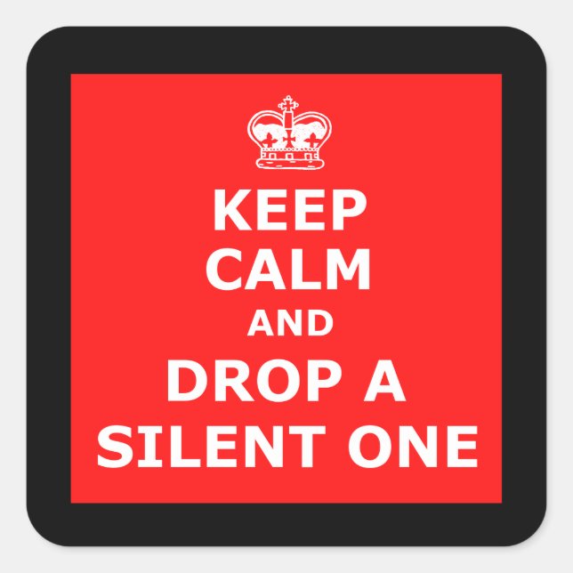 Adesivo Quadrado Farinha engraçado (Frente)