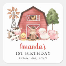 Farm Animals, Cute Animals, Barn, First Birthday