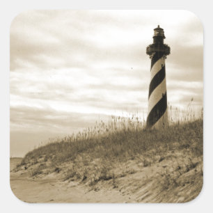 Adesivo Quadrado Farol de Cabo Hatteras