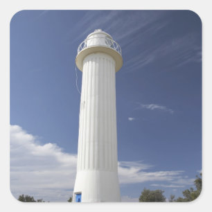 Adesivo Quadrado Farol de Clarence Head, Yamba, Nova Gales do Sul