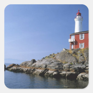 Adesivo Quadrado Farol de Fisgard no Fort Rodd Hill