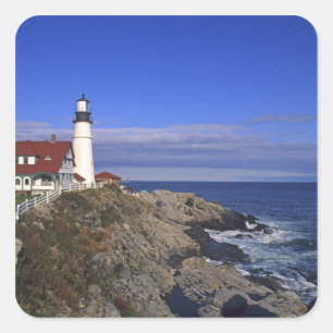 Adesivo Quadrado Farol de Portland Head Light Maine