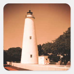 Adesivo Quadrado Farol Ocracoke