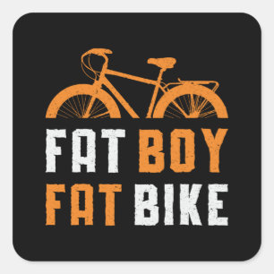Adesivo Quadrado Fat Boy Fat Bike Biker MTB Ciclismo Fatbique
