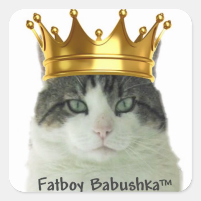 Adesivo Quadrado Fatboy Babushka "KING" (Frente)