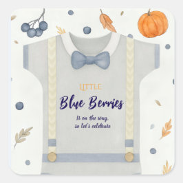 Adesivo Quadrado Fato de chiclete de chá de fraldas outono