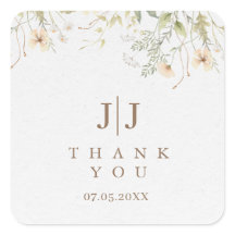 Favor de agradecimento de casamento de flores silv