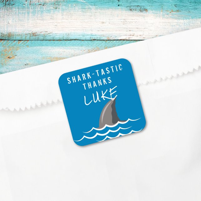 Adesivo Quadrado Favor de Festa de Aniversário para Crianças do Tub (Criador carregado)