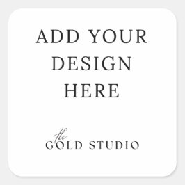 Adesivo Quadrado Favor do adesivo, modelo do vazio de 1,5 polegadas