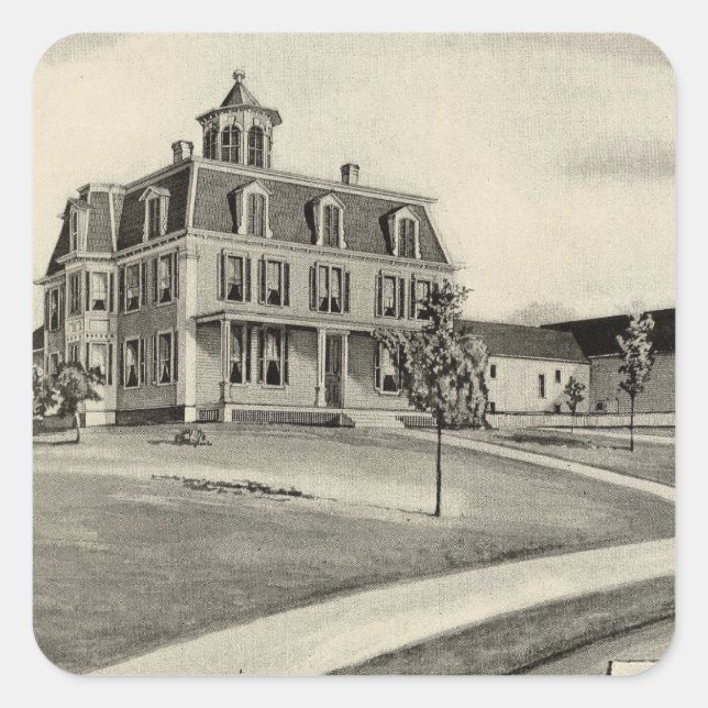 Adesivo Quadrado Fazenda cupola (Frente)